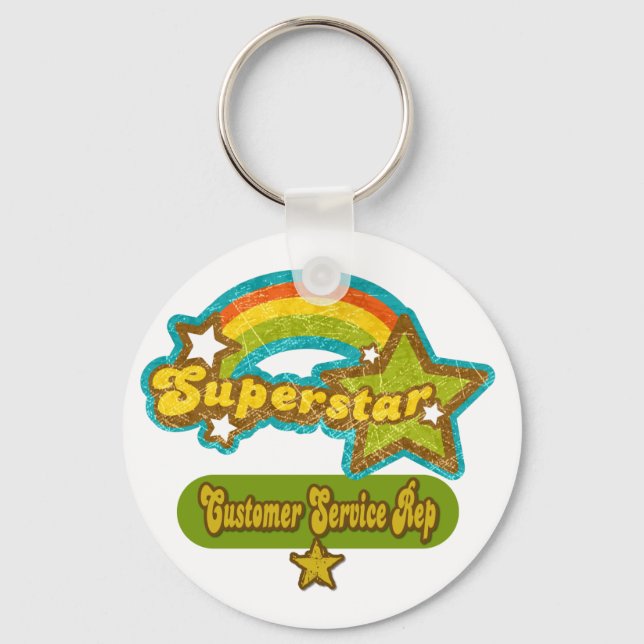 Chaveiro Representante de Atendimento ao Cliente Superstar (Frente)
