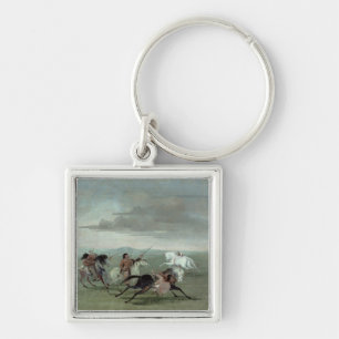 Chaveiro Reptos do Comanche da equitação marcial, 1834
