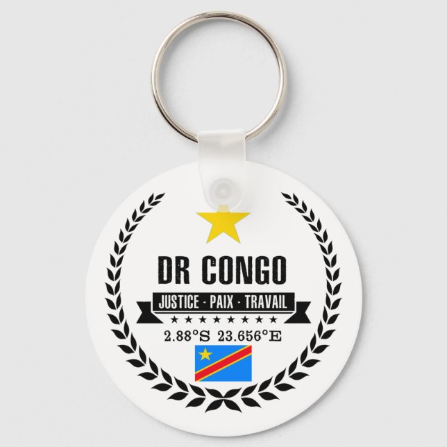 Chaveiro República Democrática do Congo (Frente)
