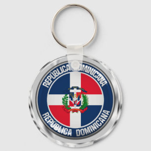 Chaveiro República Dominicana Redonda Emblem