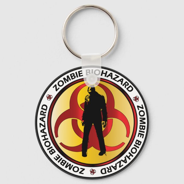 Chaveiro Resíduos de Biohazard Zumbi (Frente)
