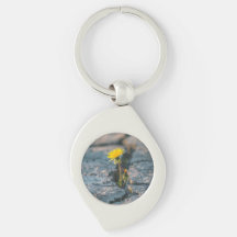 Resilient Dandelion Rock Keychain