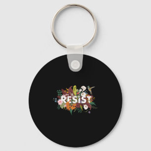 Chaveiro Resista Floral Anti Trump Protesto Político 1