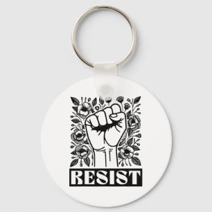 Chaveiro Resistência a Protesto Político Anti-Trump Liberal
