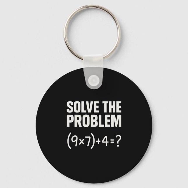 Chaveiro Resolva O Problema Divertido Matemática 67 Meme Pr (Frente)