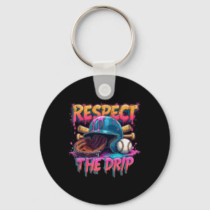 Chaveiro Respeite As Vibes De Drip Do Sorvete Baseball Squ