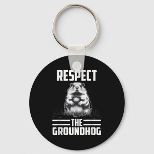 Chaveiro Respeite O Dia do Celebrado Groundhog