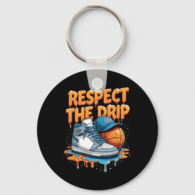 Chaveiro Respeite O Drip Sneaker Swag Sketll Estilo De Rua (Frente)
