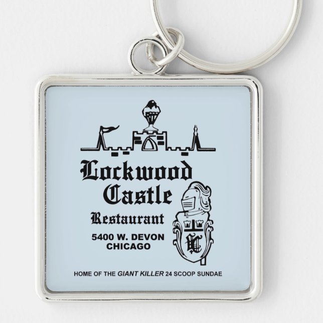 Chaveiro Restaurante do Castelo Lockwood, Chicago, IL (Frente)