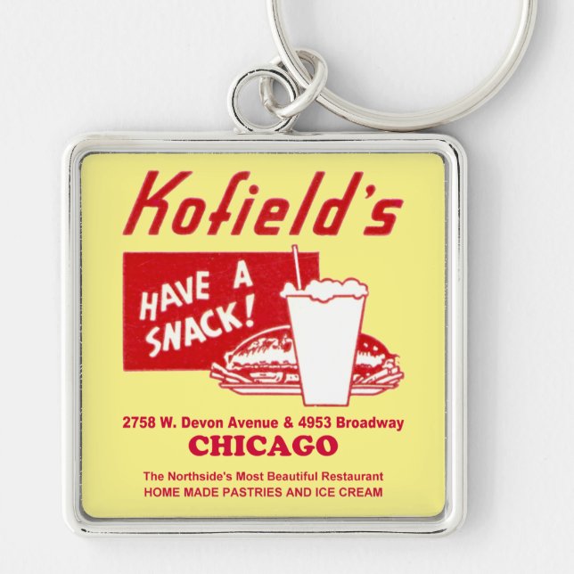 Chaveiro Restaurante Kofield, Chicago (Frente)