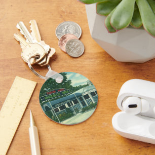 Chaveiro Restaurante Vintage, Dinheiro Retrocetro Rinebeck