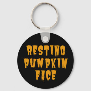 Chaveiro Resting Pumpkin Face - Dia de as Bruxas engraçado 