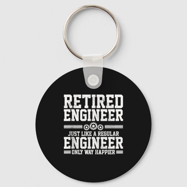 Chaveiro Retired Engineer Engineering Funny Saying Retireme (Frente)