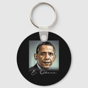Chaveiro Retrato Barack Obama Presidente Patriótico