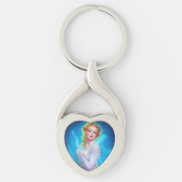 Chaveiro Retrato da Deusa Eetérea - Fantasia Surreal