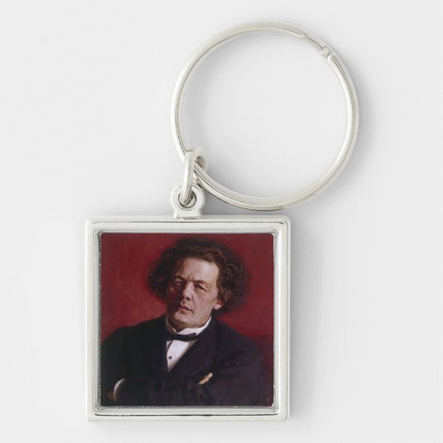Chaveiro Retrato de Anton Grigoryevich Rubinstein, 1881 (Frente)