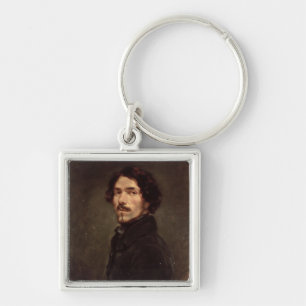 Chaveiro Retrato de auto, c.1840 (óleo em canvas) (veja