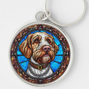 Chaveiro retrato de cachorro fofo