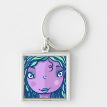 Retrato de Caráter Rapariga Roxo