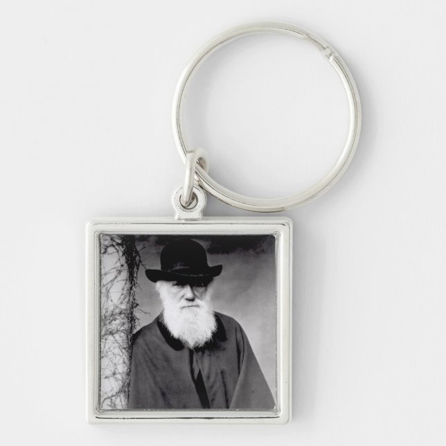 Chaveiro Retrato de Charles Darwin 1881 (Frente)