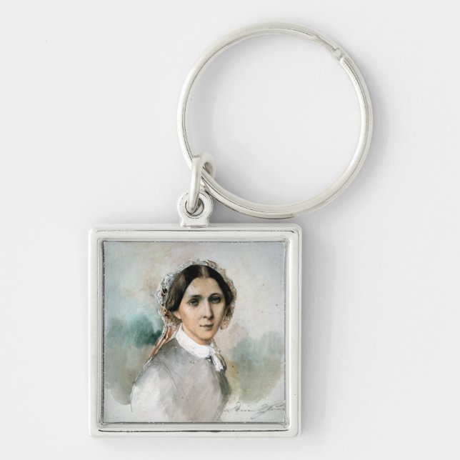 Chaveiro Retrato de Clara Schumann 1853 (Frente)