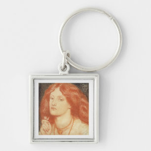 Chaveiro Retrato de Elizabeth Siddal (1834-62), 1860