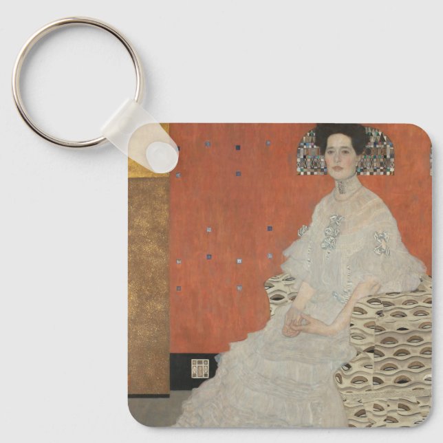 Chaveiro Retrato de Fritza Riedler por Gustav Klimt (Frente)