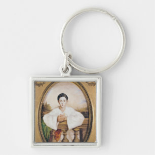 Chaveiro Retrato de Gaspard Deburau como Pierrot, c.1815