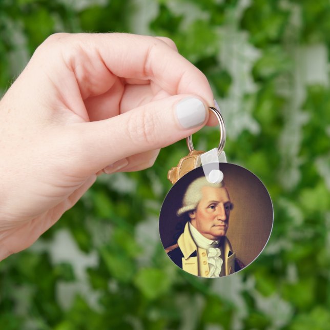 Chaveiro Retrato de George Washington (1790) (Mão)