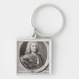 Chaveiro Retrato de Jean Bernoulli gravado perto