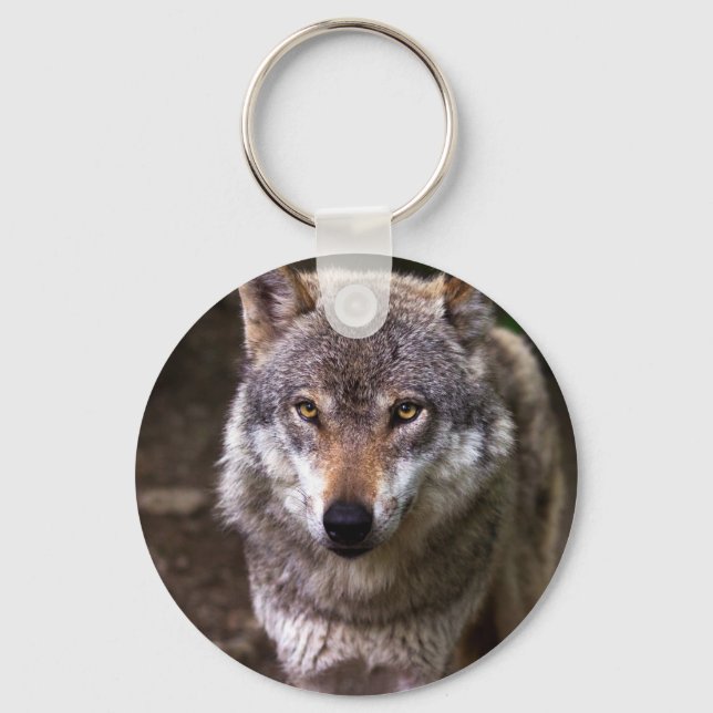 Chaveiro Retrato de lobo (Frente)
