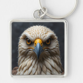 Chaveiro Retrato de Pássaro Sentido