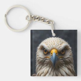 Chaveiro Retrato de Pássaro Sentido