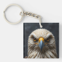 Chaveiro Retrato de Pássaro Sentido