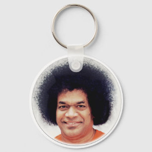 Chaveiro Retrato de Sathya Sai Baba em Keychaine