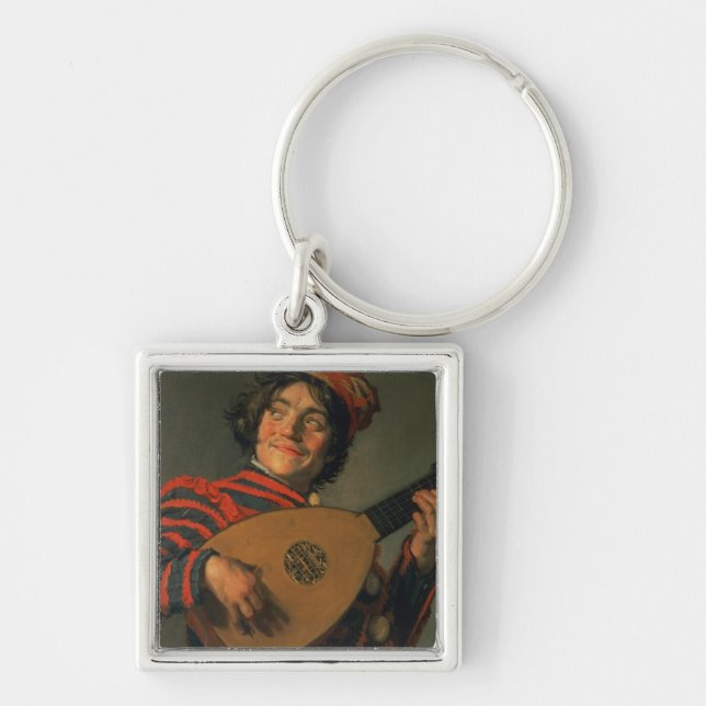 Chaveiro Retrato de um bobo da corte com um alaúde (óleo em (Frente)