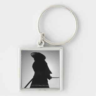 Chaveiro Retrato de um guerreiro do samurai que guardara