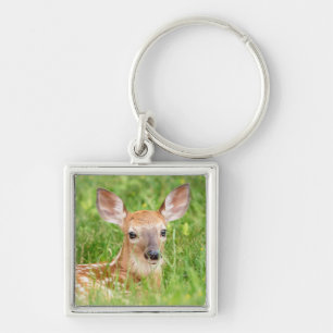 Chaveiro Retrato de uma Fawn (veado branco)