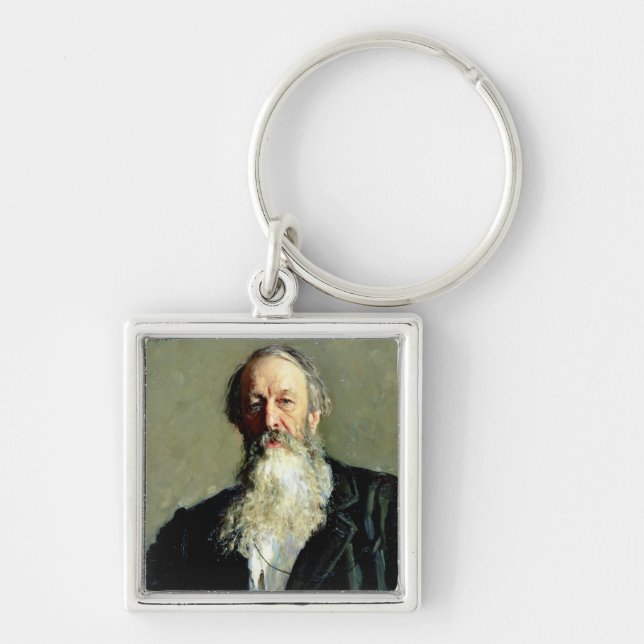 Chaveiro Retrato de Vladimir Stasov, 1883 (Frente)