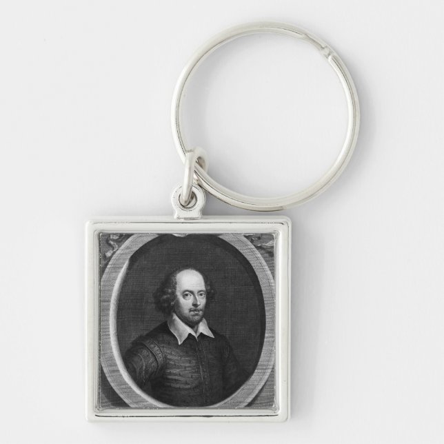 Chaveiro Retrato de William Shakespeare 1719 (Frente)