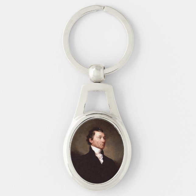 Chaveiro Retrato do Presidente Americano James Monroe (Frente)
