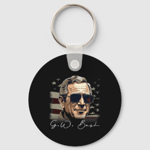 Chaveiro Retrato do Presidente George W. Bush no Dia 4 de J