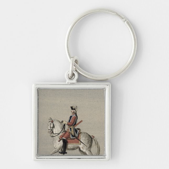 Chaveiro Retrato equestre do príncipe Charles (Frente)