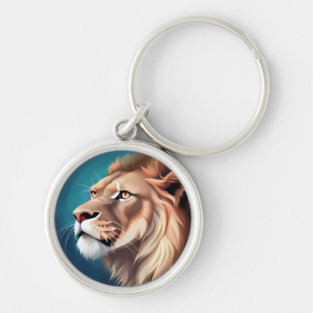 Chaveiro Retrato Posicionado Lion-Side-56557 (Frente)