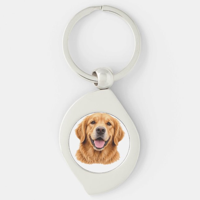 Chaveiro retriever dourado (Frente)