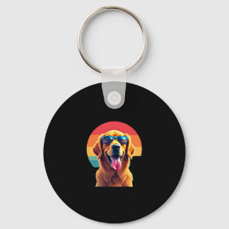 Chaveiro Retriever ouro para Crianças Meninas Óculos de sol