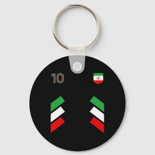 Chaveiro Retro10 Irã Futebol Irã Soccer Bandeira do Irã