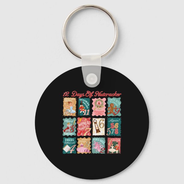 Chaveiro Retro 12 Dias Do Ballet Nutcracker Fada Ameixa Gen (Frente)