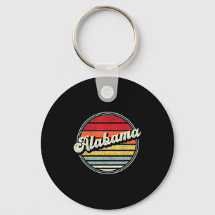 Chaveiro Retro Alabama Home State Style 70s Sunset Men