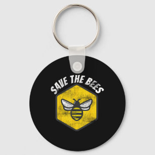 Chaveiro Retrô Beekeeper Honeybee Sensibilização Salve As A